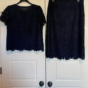 Preston & York Navy Skirt, size 14